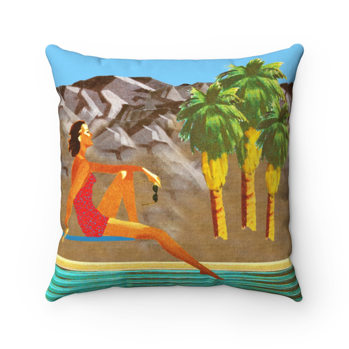 Desert View Square Pillow