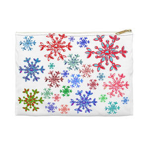Neon snowflake Accessory Pouch