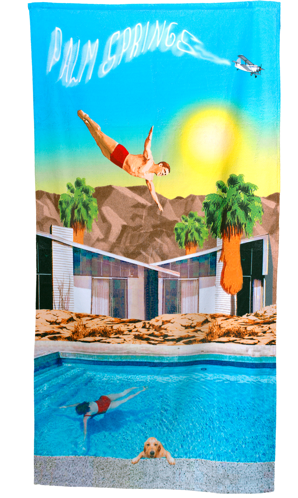Dive into PS Day Beach Towel