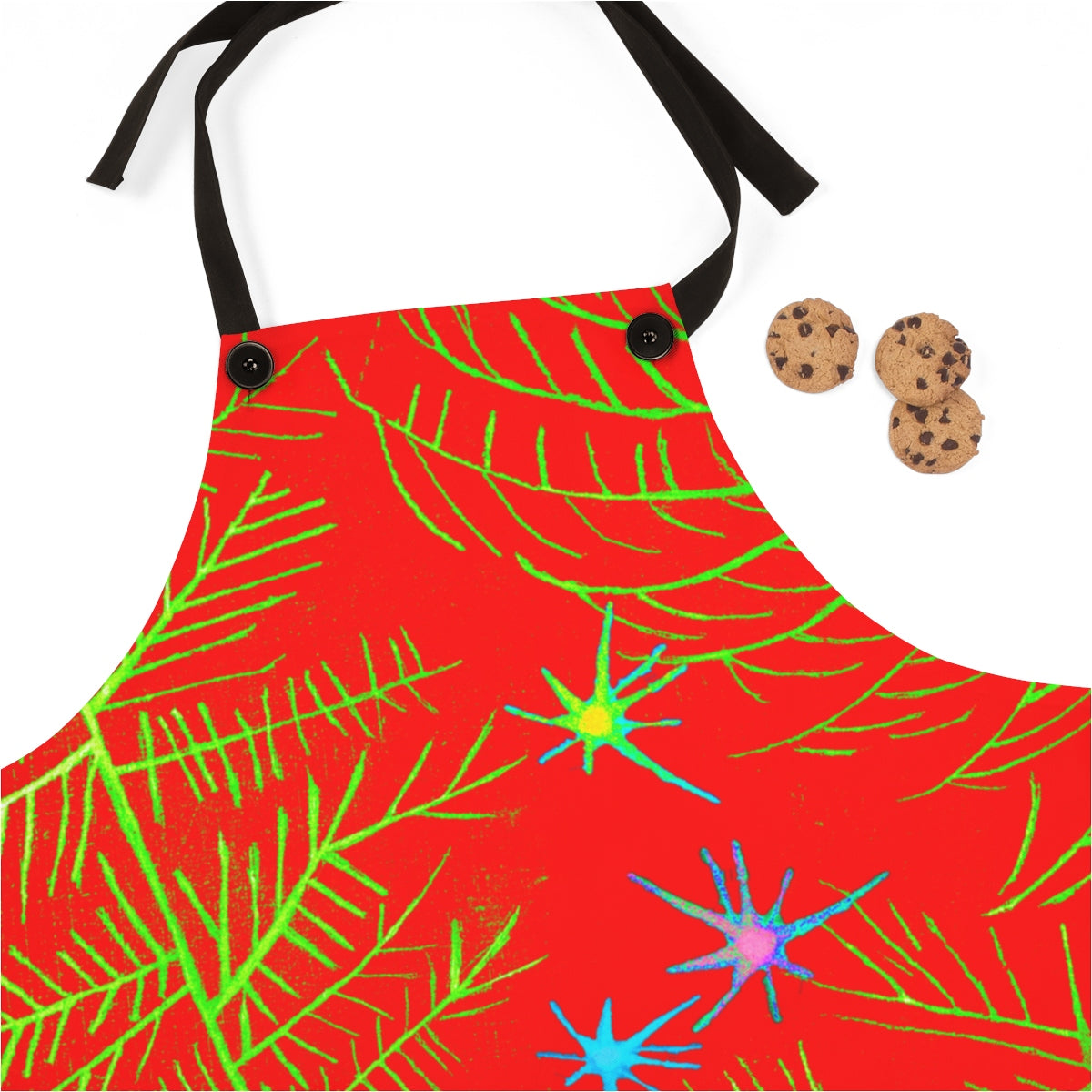 Branches & Stars Red Apron