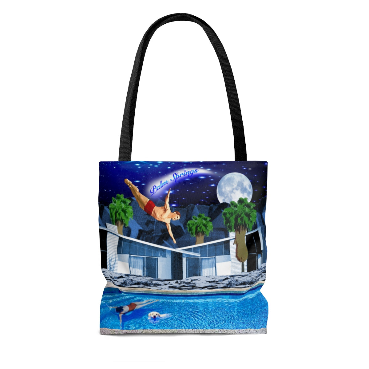 Dive into PS night AOP Tote Bag