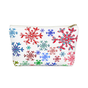 Neon snowflake Accessory Pouch w T-bottom