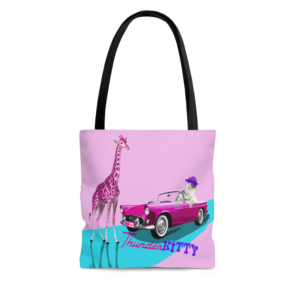 Thunderkitty Kids Pink AOP Tote Bag