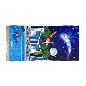 Dive into PS night Beach Towel