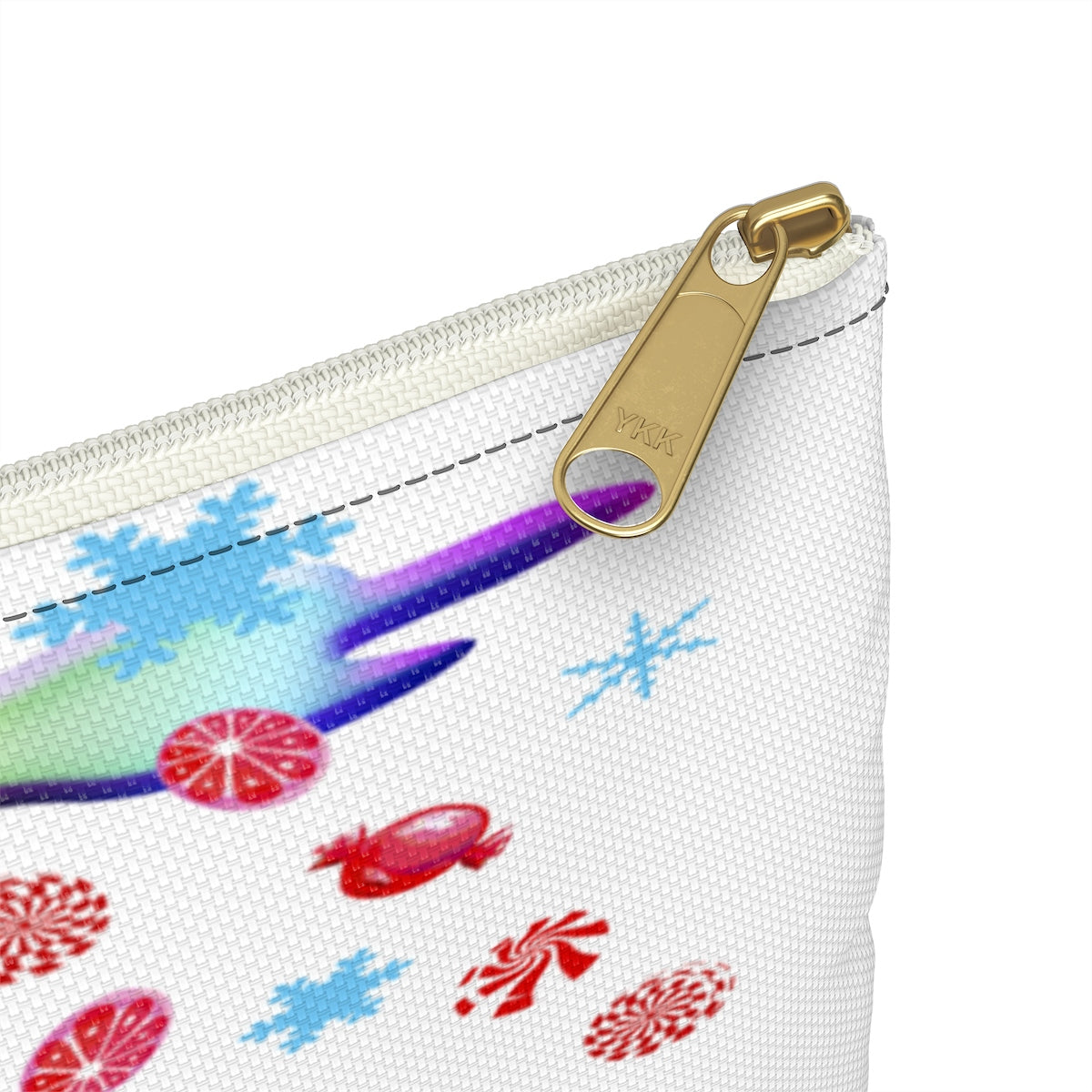 Candycane zebra Accessory Pouch