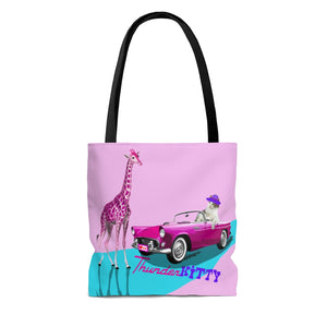 Thunderkitty Kids Pink AOP Tote Bag