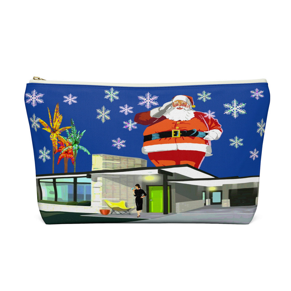Giant santa Accessory Pouch w T-bottom