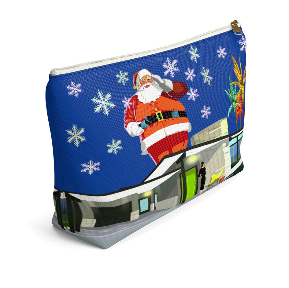 Giant santa Accessory Pouch w T-bottom