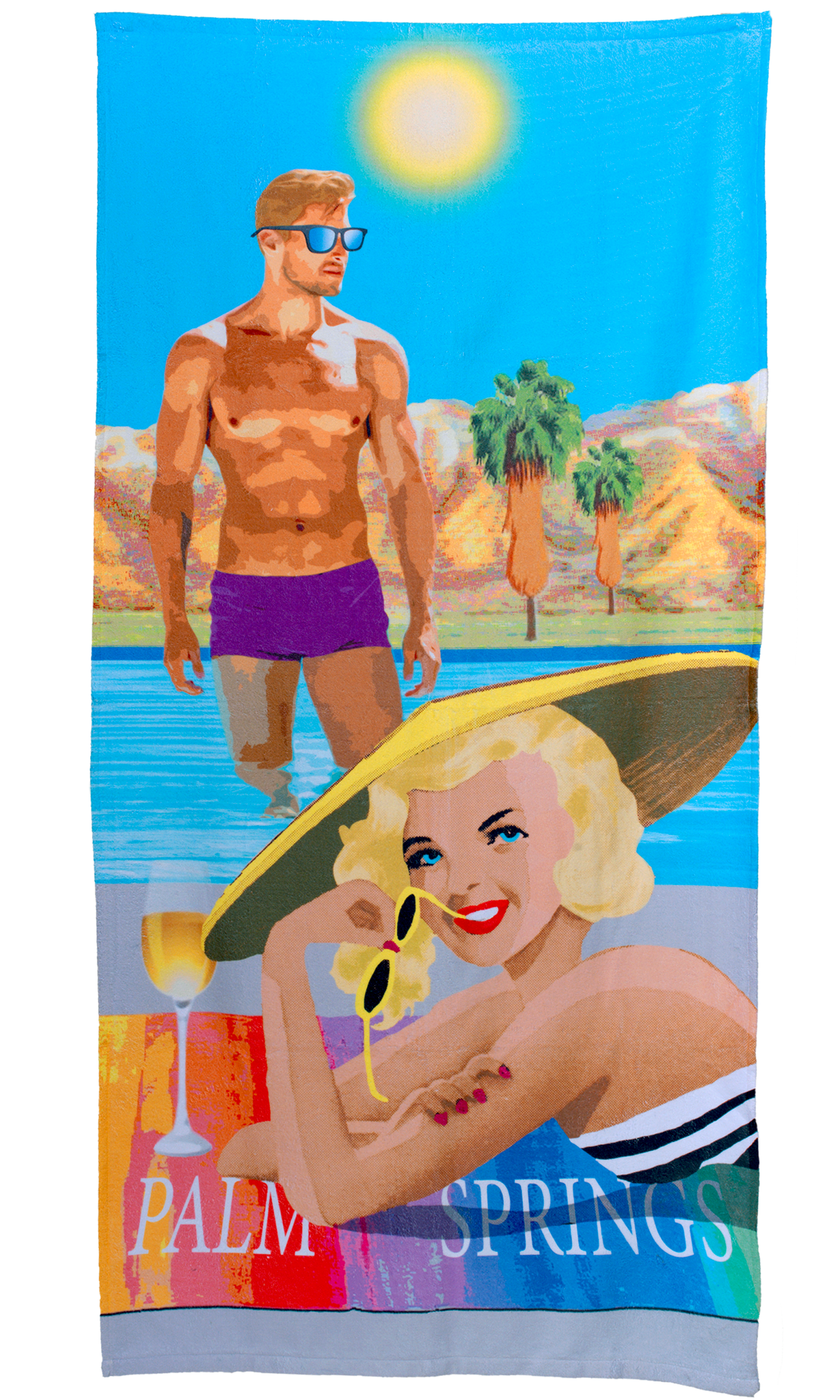 Marilyn and Joe Beach Towel