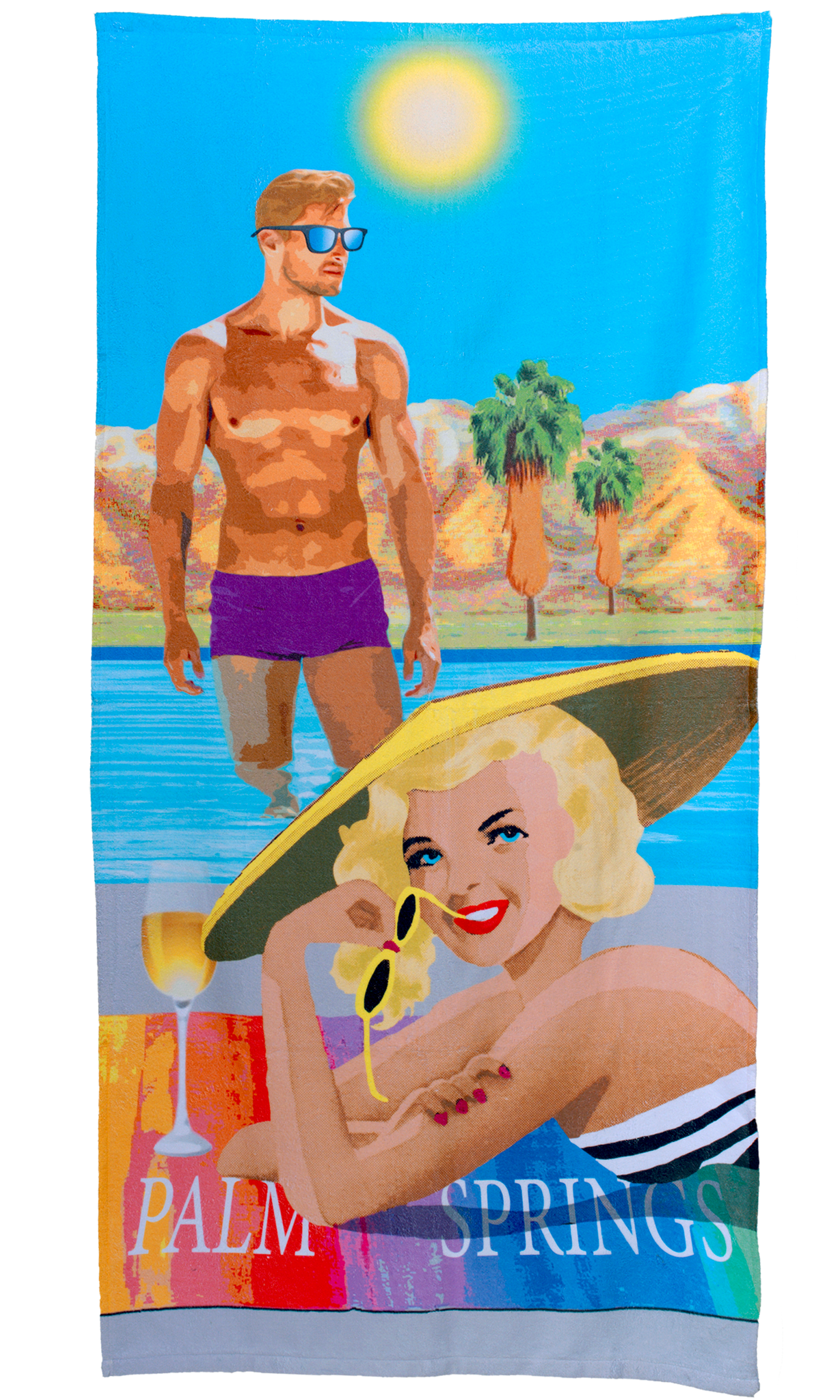 Marilyn and Joe Beach Towel