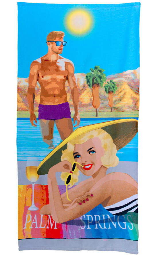 Marilyn and Joe Beach Towel