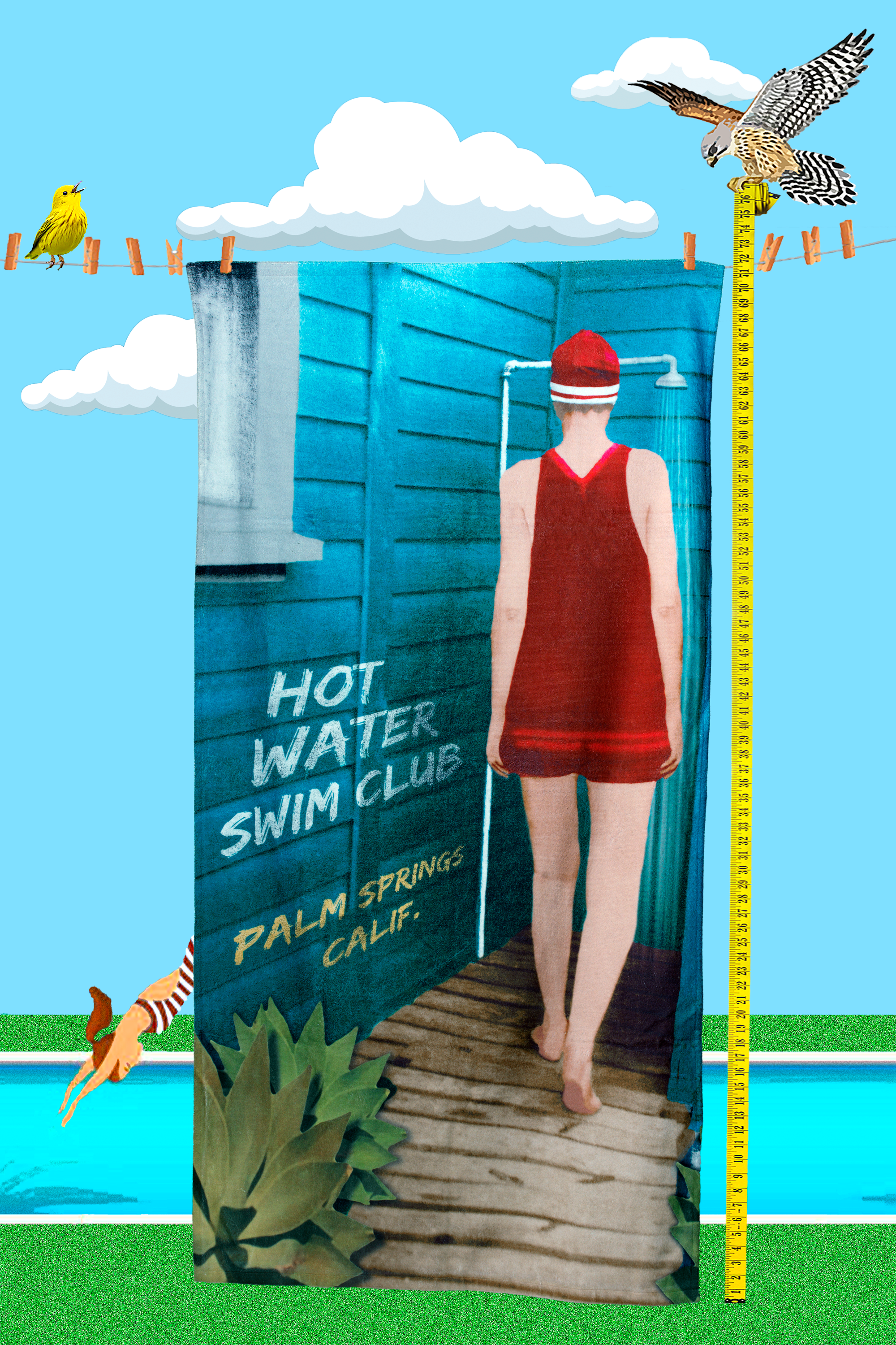 Hot Water Swim Club Beach Towel