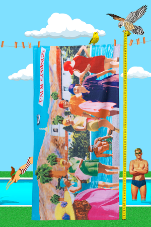 Little Women Swim Club Beach Towel
